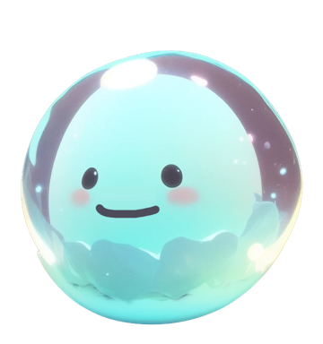 Mumu, the calm water-droplet mascot