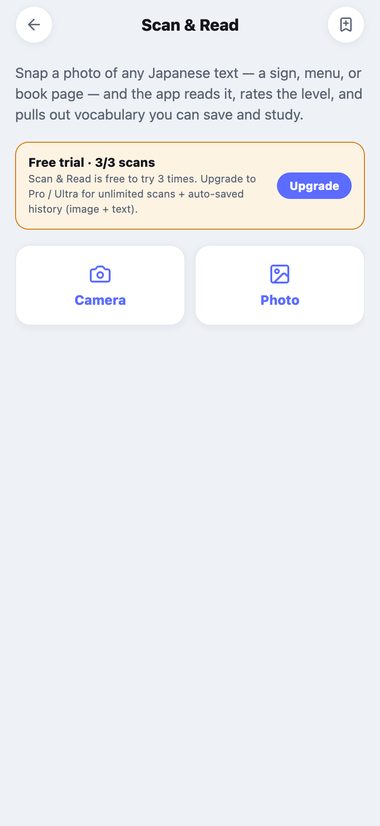 Scan and read real-world Japanese